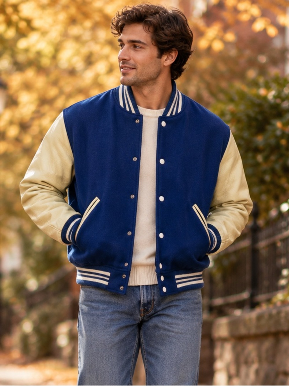 Vintage letterman style jacket